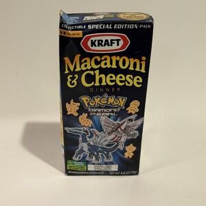 2007 POKEMON DIAMOND & PEARL KRAFT MACARONI And CHEESE BOX SEALED DIALGA PALKIA